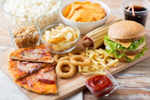 Food on a Cutting Board